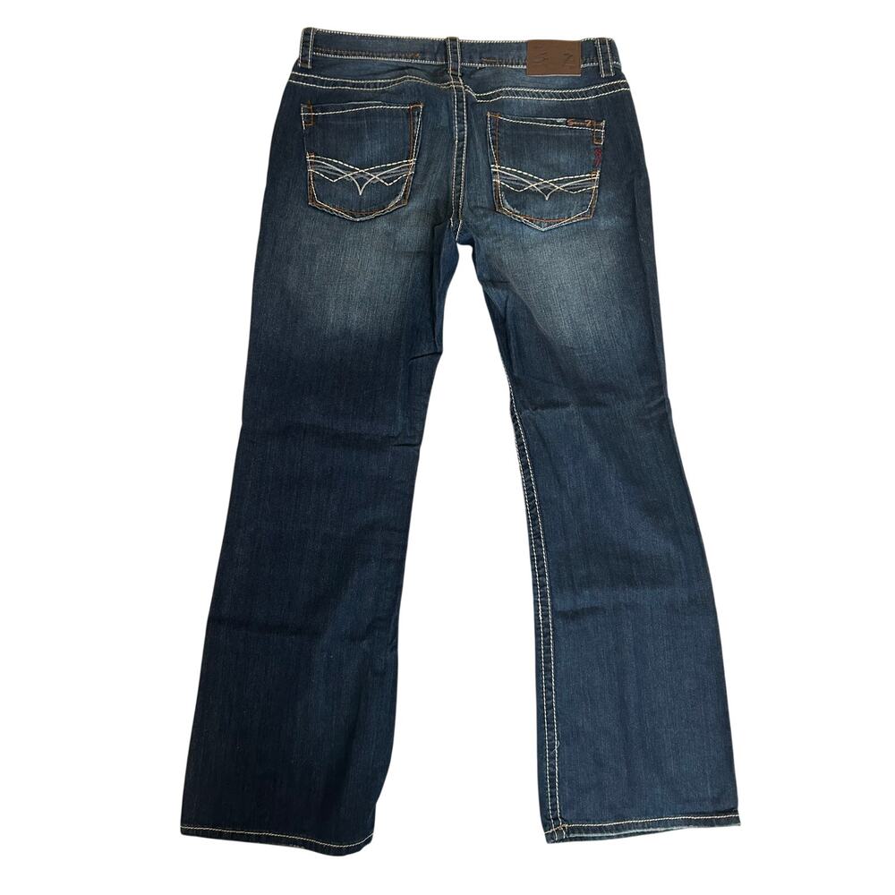 7 For All Mankind Men’s Jeans Bootcut Blue Denim Dark Wash Size 36 - Picture 2 of 10